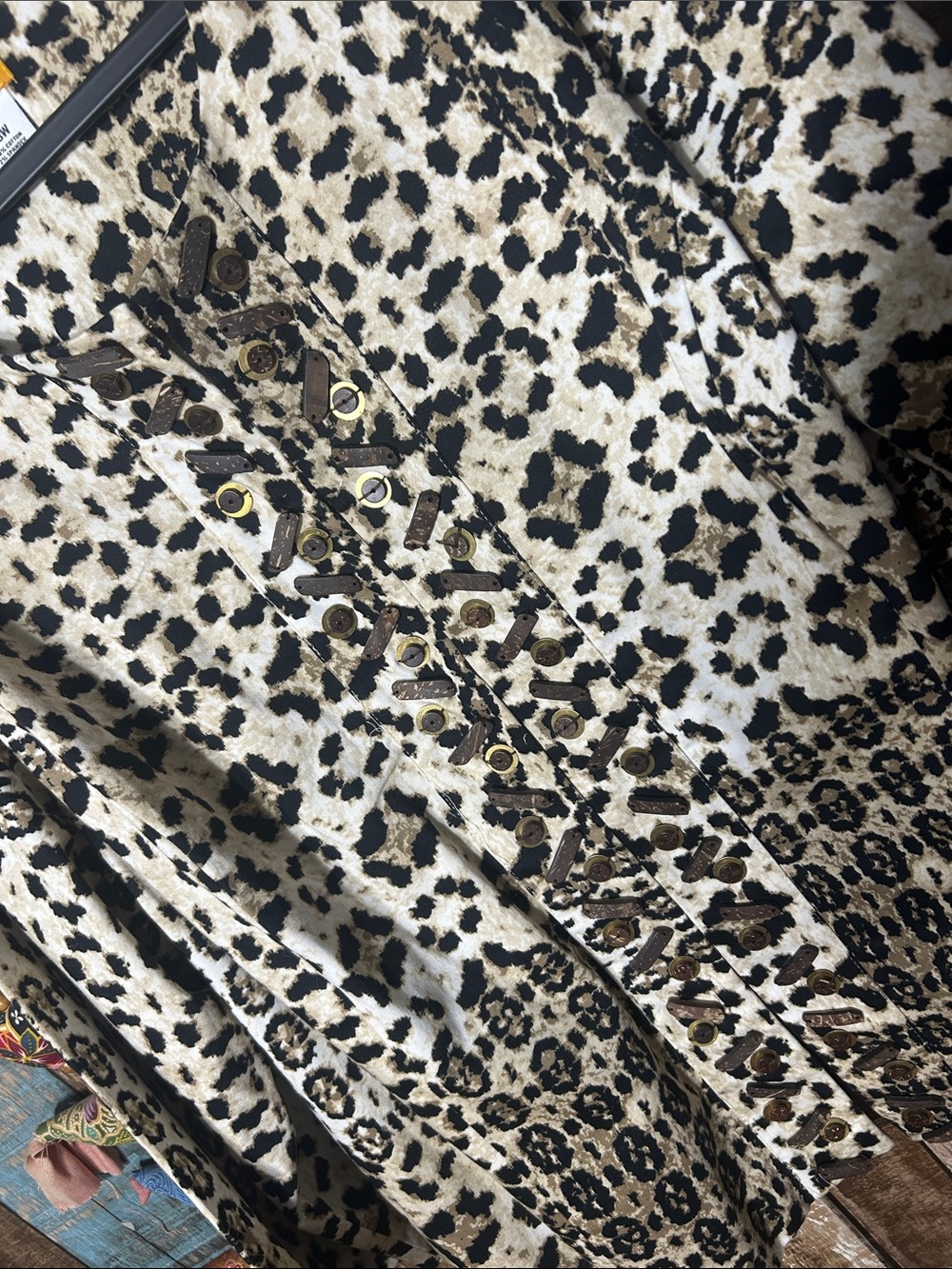 Ruby Rd. Leopard Print shacket Cream & Black - Picture 14 of 16